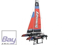 Binary Catamaran Yacht RTR 2.4GHz - Rot 710mm Höhe