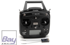 FUTABA T6K V3.0 8-Kanal FS 2.4GHz T-FHSS + R3008SB + 2800mAh Lipo Akku - Vollständig ausgebautes 8-Kanal Fernsteuersystem mit Telemetrie-Funktion und Sprachausgabe.