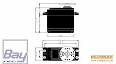 Hitec Servo HS-645MG - 20mm - 10kg