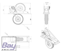 Bay-Tec Einziehfahrwerk für Segler 1/4