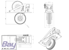 Bay-Tec Einziehfahrwerk für Segler 1/5