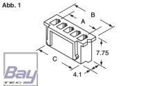 Balancer Buchse XH für 22,2V Akkus 7 Pol