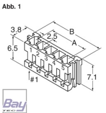 Balancer Buchse EH für 11,1V Akkus 4 Pol
