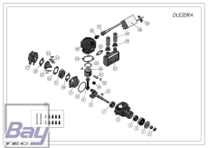 DLE20RA 20ccm Benzin Motor incl. Elektronischer Zündung - Heckauslass