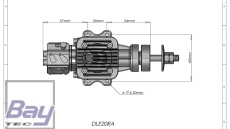 DLE20RA 20ccm Benzin Motor incl. Elektronischer Zündung - Heckauslass