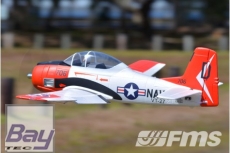 FMS T-28D Trojan Rot/Weis V4 ARTF 1400mm Big Scale mit EZFW