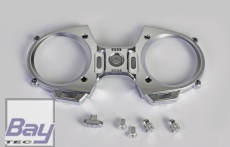 Graupner Frontplatte mz-12 Fernsteuerung silber mit Schalterkappe, Knüppel