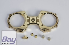 Graupner Frontplatte mz-12 mit Schalter und Knüppel Goldoptik