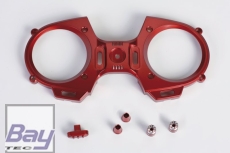 Graupner Frontplatte mz-12 Fernsteuerung rot mit Schalterkappe, Knüppel