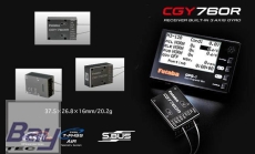 FUTABA CGY760R Gyro mit GPB-1 Programmer / 3-Achs FBL Heli Kreiseleinheit mit Empfänger und Governor