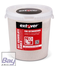 Extover® - Brandschutz Feuerlöschgranulat für Lithium Akkus - Kunststoffeimer - 33l