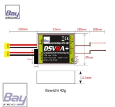 Bay-Tec Doppelstromversorgung DSV8A 8A/15A BEC Out1=5-6V
