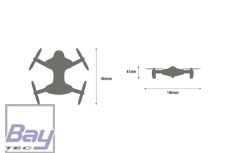 Udi WINGSe Fold 2,4GHz mit Box Faltbarer Multicopter für Smartphonesteuerung mit Kamera und Box