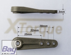 Gabriel XTorque CFK Servohebel 38 mm - Futabaverzahnung