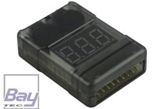 LiPo-Checker | 1-8s | im Gehäuse | einstellbar - Warnfunktion