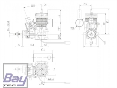 Benzinmotor NGH GT-9 V2 9ccm incl. Zündung