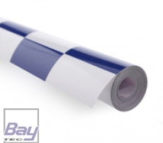 Bay-Tec Bügel-Folie - Blau-Weiss-Karriert - Breite 64cm - je m
