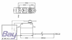 Hitec Servo D85MG - Digital - 13mm - 0,13s - 4,0kg