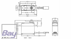 Hitec Servo MD250MW - Digital - 15mm - 0,13s - 8,0kg