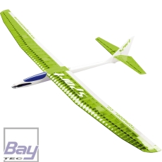 Topmodel CZ Sport 2340mm ARF grün - Thermik Segler / Elektro Segler - mit 4 Klappen Flügel