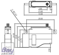 Grupp Servo 6mm Flächen-Servo GM88F (Digital) - LV/HV - 8g - 6mm