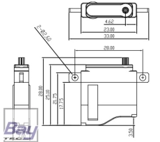 Grupp 6mm Flächen-Servo GM99F (Digital) LV/HV - 9g - 6mm