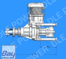 DLE30 V2 30ccm Benzin Motor incl. Elektronischer Zündung