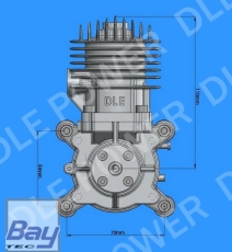 DLE30 V2 30ccm Benzin Motor incl. Elektronischer Zündung
