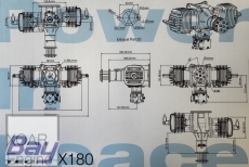 XOAR Engine-X180 - 178ccm Boxer Benzin Motor incl. elektronischer Zündung
