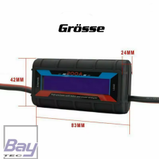 200A LCD Digital Amp Watt Meter RC Batterie und Solar Leitungsmessgerät