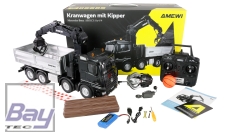 Mercedes-Benz Arocs Kranwagen mit Kipper 8x4/4 4WD 1:18 RTR