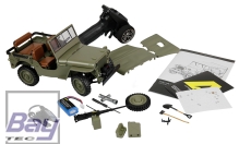 Jeep Willys MB Scale Crawler 4WD 1:14 RTR grün - incl. Seilwinde und Soundmodul