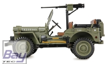 Jeep Willys MB Scale Crawler 4WD 1:14 RTR grün - incl. Seilwinde und Soundmodul