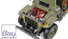 Jeep Willys MB Scale Crawler 4WD 1:14 RTR grün - incl. Seilwinde und Soundmodul