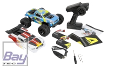 Hyper Go MTX18 2-in-1 Monstertruck/Truggy 1:18 RTR incl. 2 Akkus und 2 Karossen