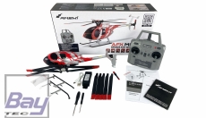 AFX MD500E Zivil brushless 4-Kanal 325mm Helikopter 6G RTF rot/silber