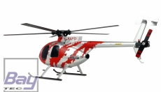 AFX MD500E Zivil brushless 4-Kanal 325mm Helikopter 6G RTF rot/silber
