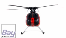 AFX MD500E Zivil brushless 4-Kanal 325mm Helikopter 6G RTF rot/silber