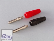 Bananenstecker je 1 Stk Schwarz und Rot