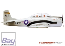 Dynam T-28 Trojan grau 1270mm PNP Set incl. EZFW und Beleuchtung
