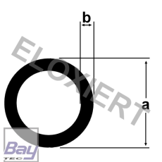 Universal Alu Steckungsrohr 19mm -1,5mm Wandung - 1m lang