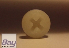 Nylon M6x30 10 Stk. Kunstoffschrauben Flachkopf Kreuzschlitz