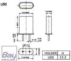 Empfänger Quarz Standard Größe U-50 35MHz-A / 40 MHz