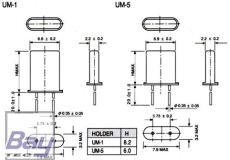 Empfänger Quarz Micro Größe UM-5 35 MHZ-B Band