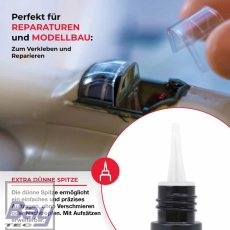 Everglue Sekundenkleber Cyanacrylat für PMMA (Plexiglas®) Acrylglas nicht ausblühend niedrigviskos 20g Dosierflasche