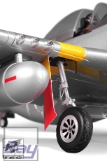 FMS Big Scale P-51D Red Tail V8 silber/rot PNP Set ohne Akku/RC
