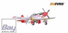 FMS Giant Scale P-51 Mustang Rot PNP Set V8 ohne Akku/RC - 1700mm