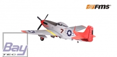 FMS Giant Scale P-51 Mustang Rot PNP Set V8 ohne Akku/RC - 1700mm