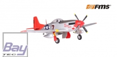 FMS Giant Scale P-51 Mustang Rot PNP Set V8 ohne Akku/RC - 1700mm