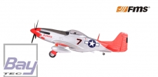FMS Giant Scale P-51 Mustang Rot PNP Set V8 ohne Akku/RC - 1700mm
